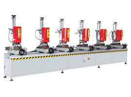 铝门窗多头组合钻床